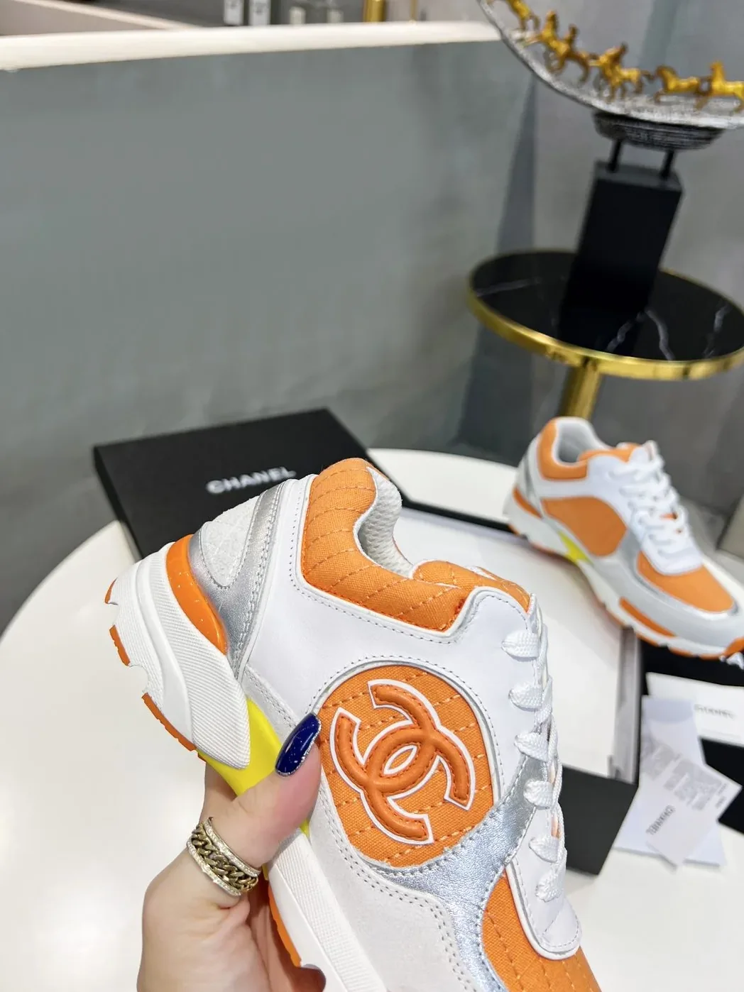 Chanel Sneakers Orange
