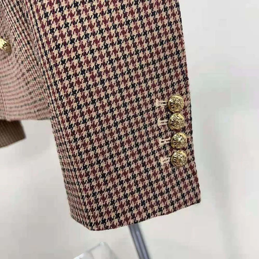 Celine Chelsea Jacket in Double Houndstooth Wool for Women