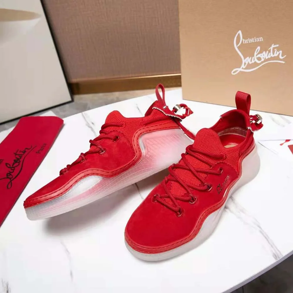 Christian Louboutin Arpoador Donna in Suede Leather for Women in Red