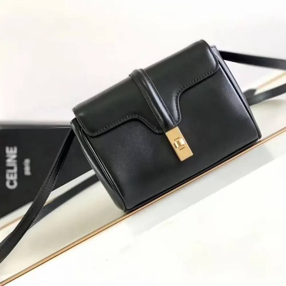 Celine Mini Soft 16 in Smooth Calfskin for Women in Black Celine Mini Soft 16 in Smooth Calfskin for Women in Black