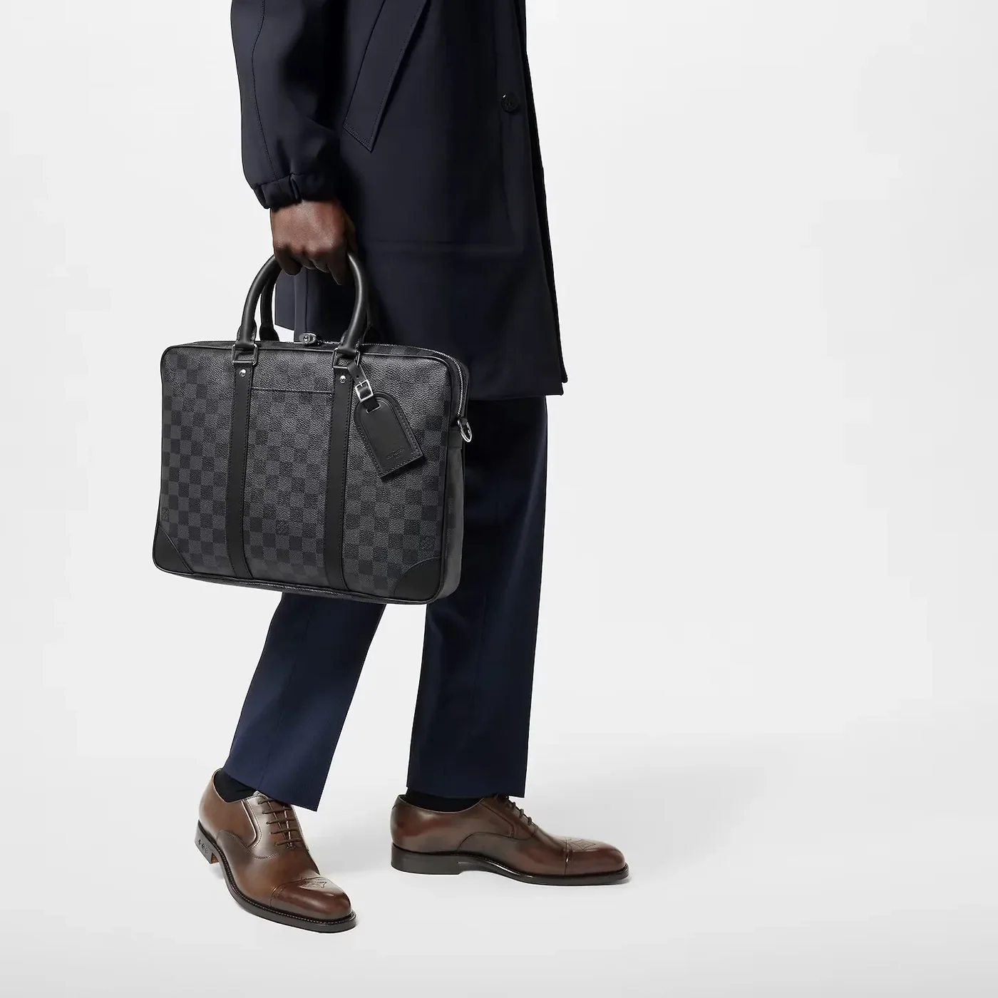 Louis Vuitton Porte-Documents Voyage PM Bag Black / Louis Vuitton Porte-Documents Voyage PM Bag Black /