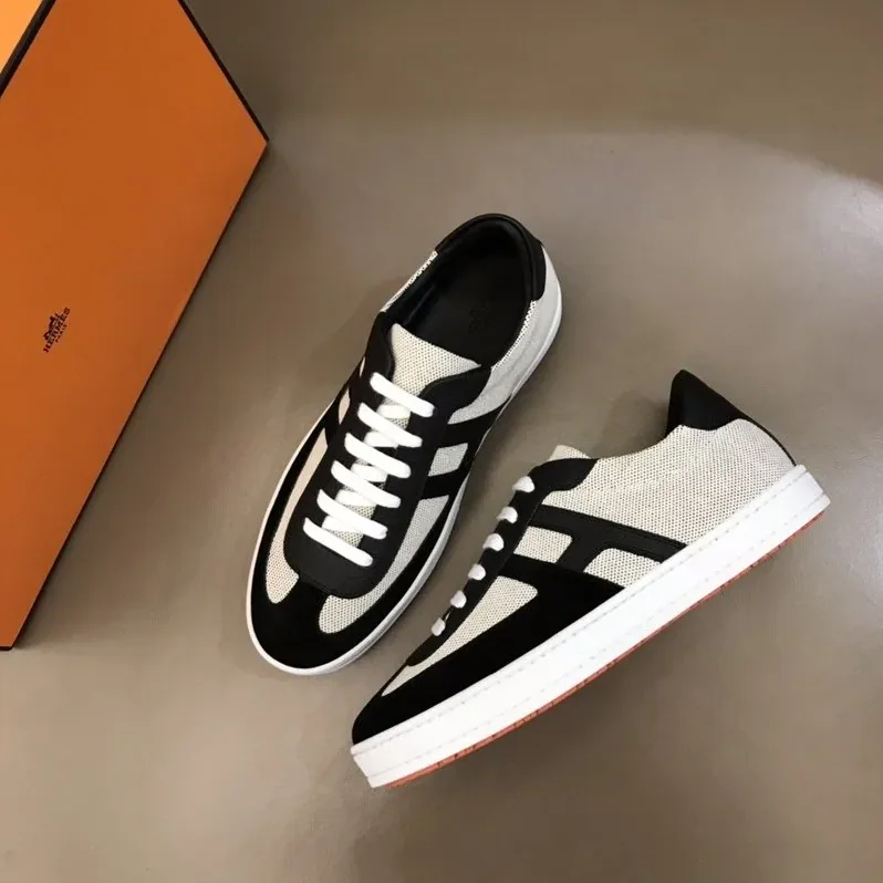 Hermes Boomerang Sneaker Beige in Black Hermes Boomerang Sneaker Beige in Black