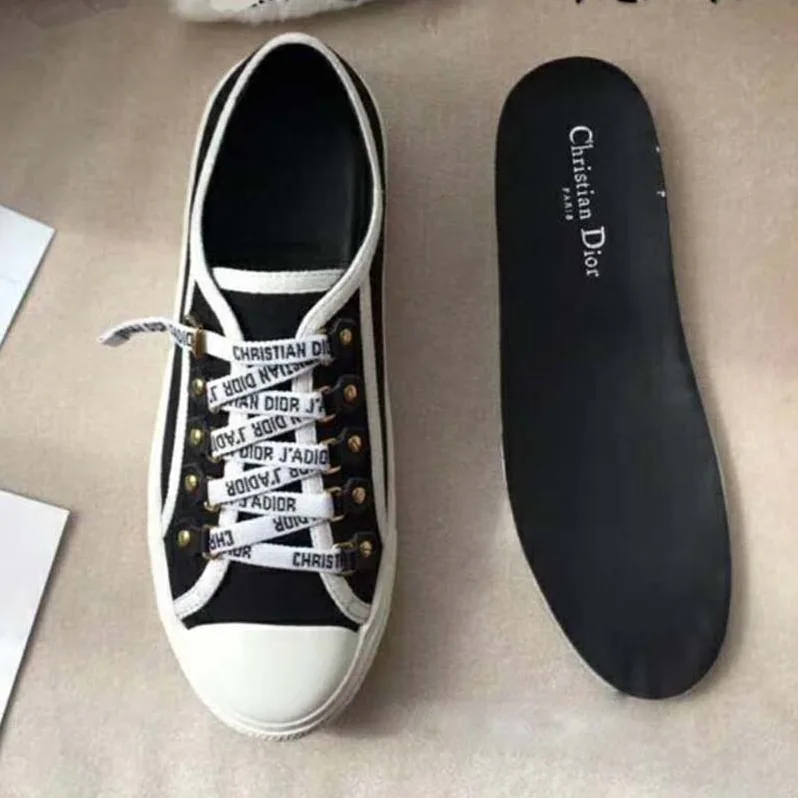 Dior Shoes Low-Top Trainer in Canvas for Women in Black