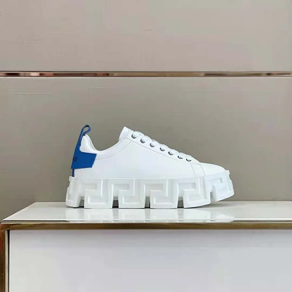 Versace Greca Labyrinth Sneakers for Unisex in Blue Versace Greca Labyrinth Sneakers for Unisex in Blue