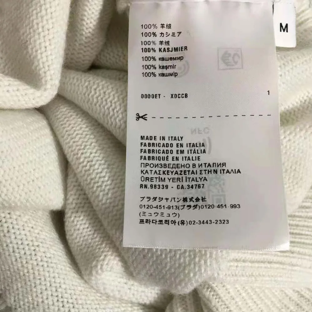 Miu Miu Cashmere Crew for Women in neck Sweater Miu Miu Cashmere Crew for Women in neck Sweater