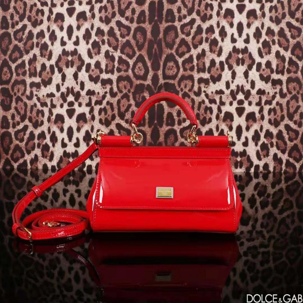 Dolce Gabbana D&G Small Sicily Handbag for Women in Red