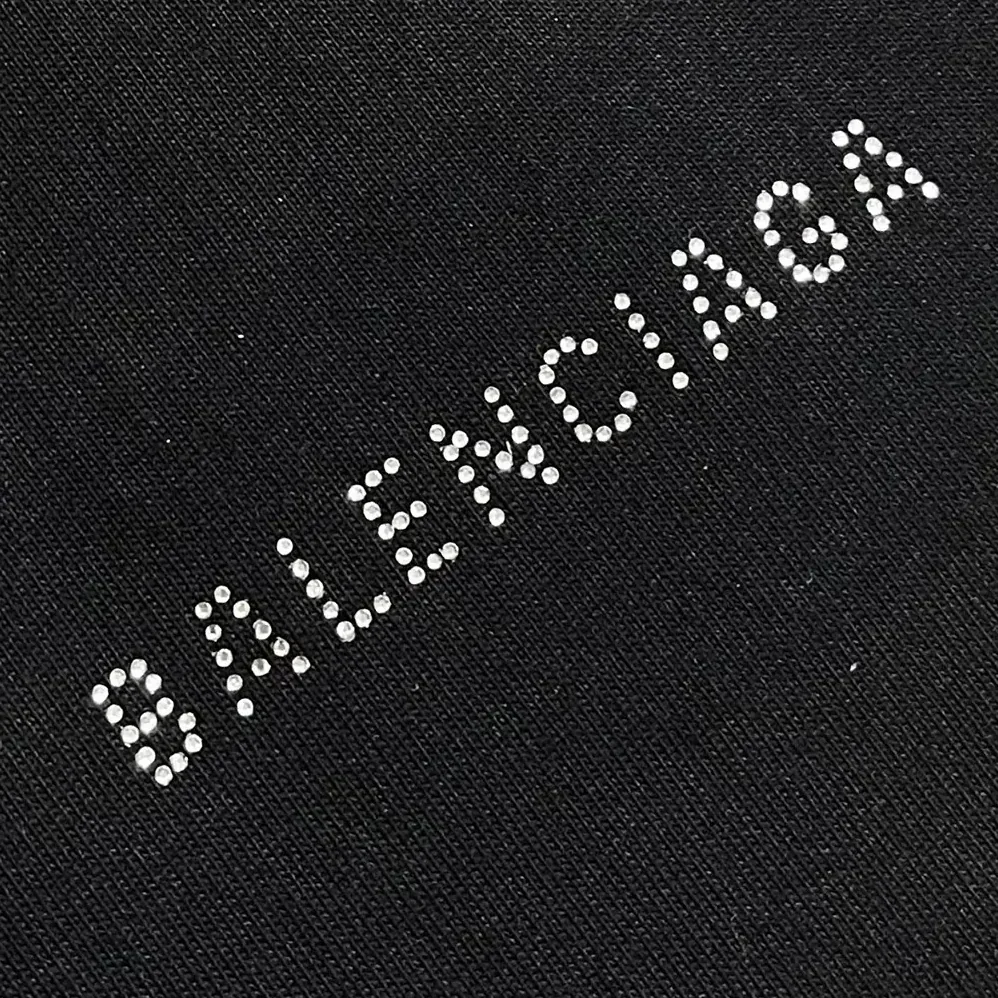 Balenciaga Back T-Shirt Medium Fit in Black Vintage Jersey for Women