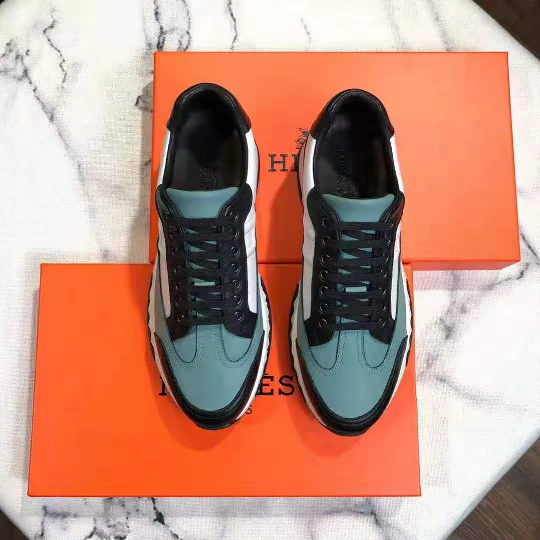 Hermes Trail sneaker in Calfskin for Men in Blue Hermes Trail sneaker in Calfskin for Men in Blue