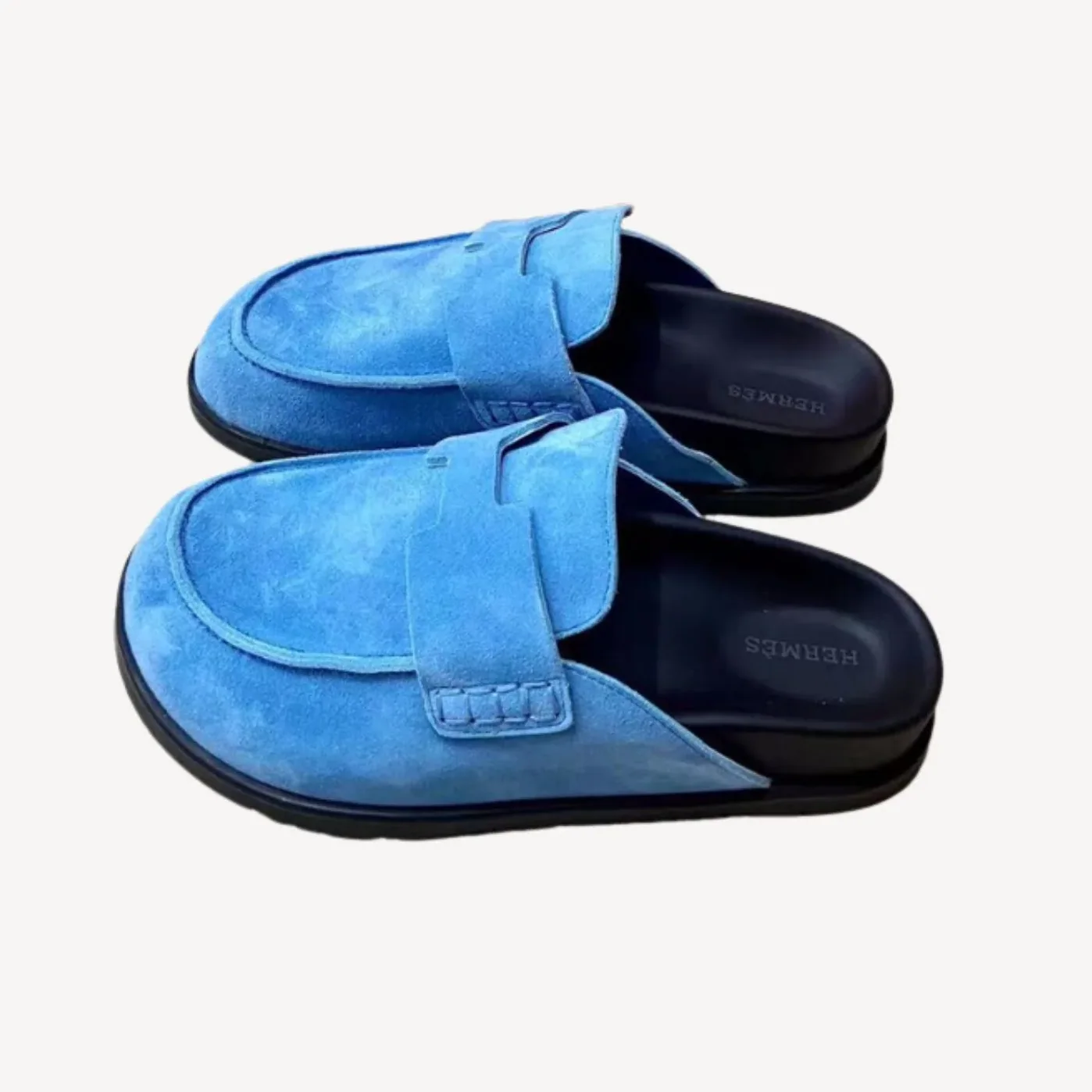 Hermes Go Mule Blue Hermes Go Mule Blue