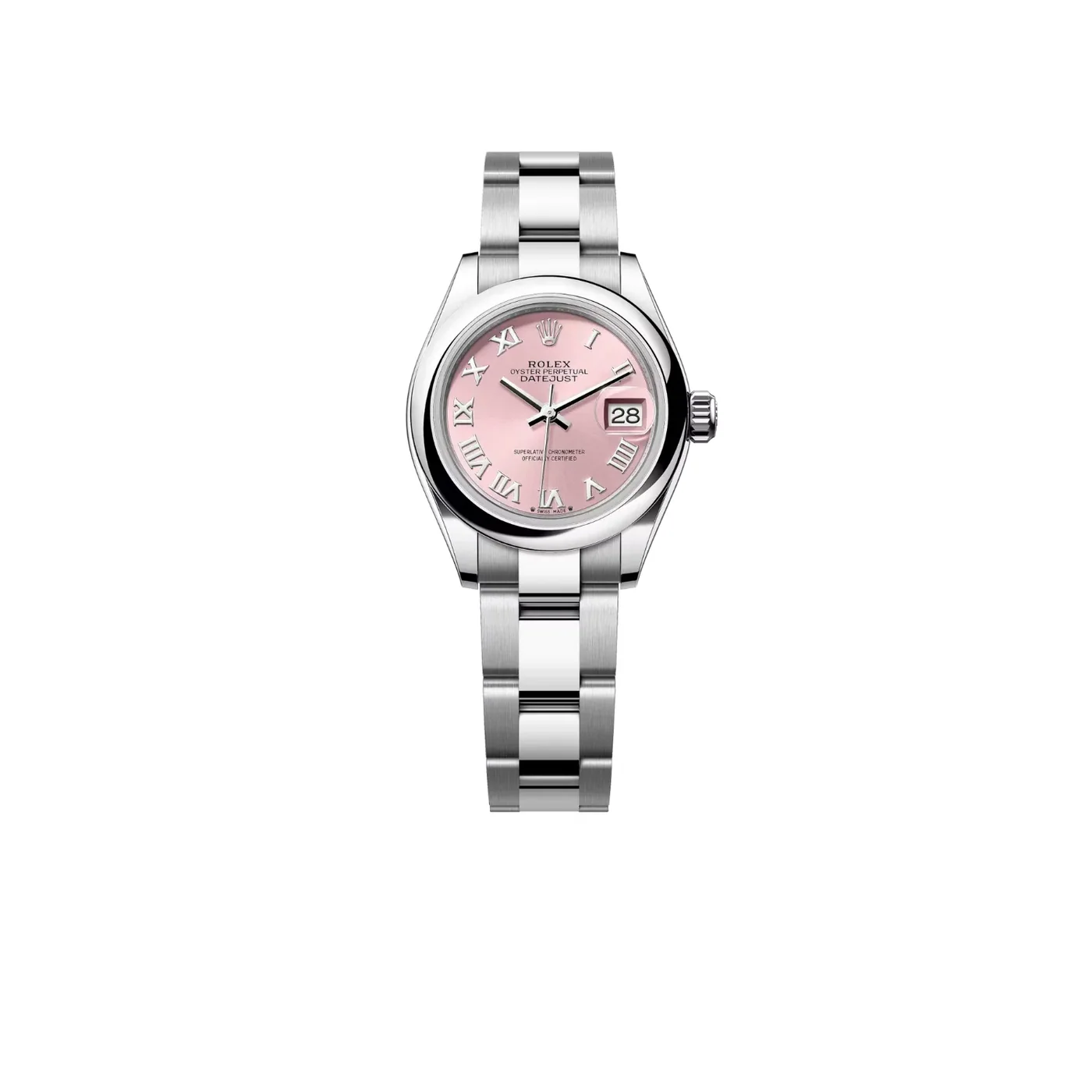 Rolex Lady-Datejust Watch Silver Toned Pink Dial -0014