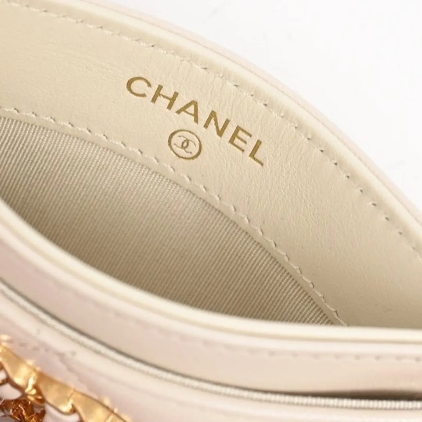 Chanel CO-CO 19 Card Holder Wallet in Red , Gold-Toned Hardware, /