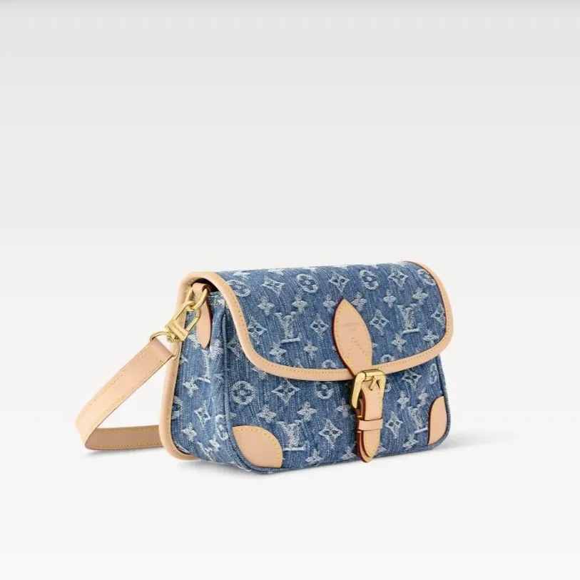 Louis Vuitton Diane Handbag Denim Blue /