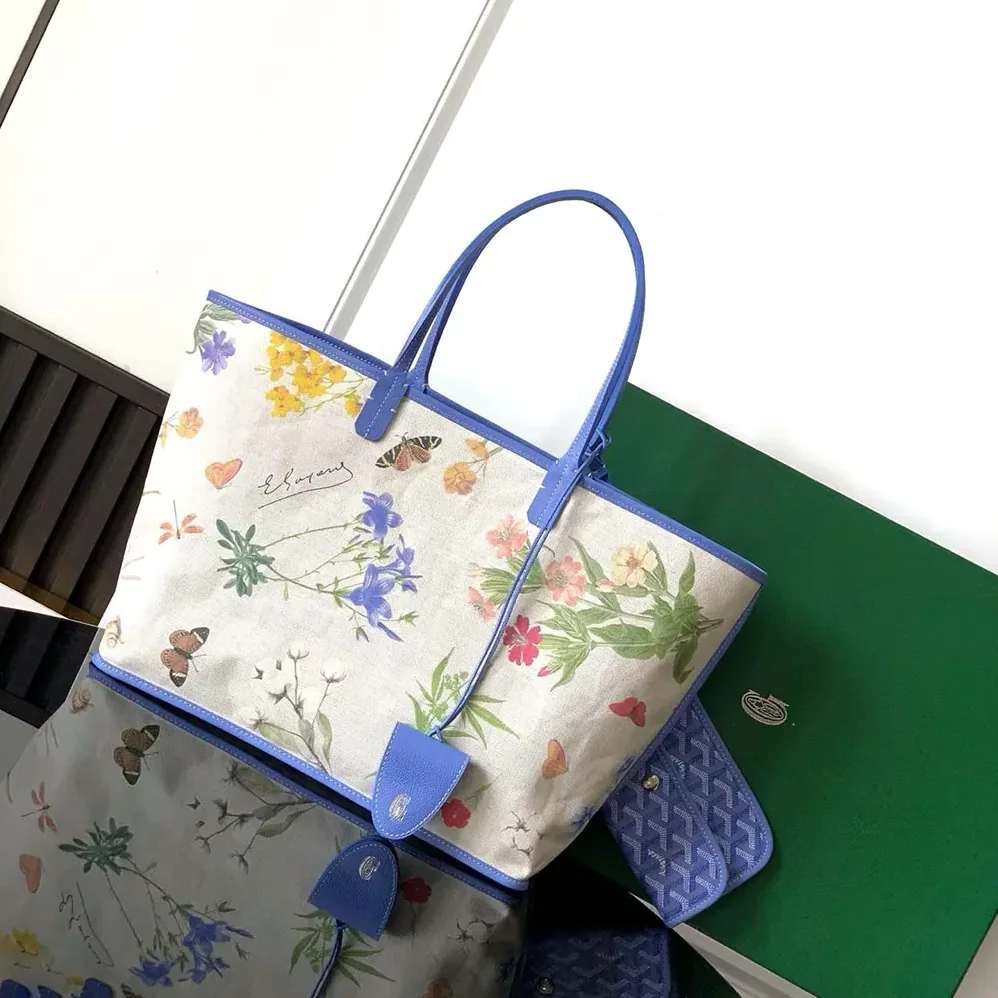 Goyard Saint Louis GM Bag for Women in Blue Goyard Saint Louis GM Bag for Women in Blue