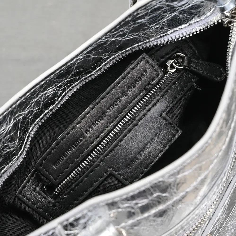 Balenciaga Le City Small Bag Metallized in Silver for Women Balenciaga Le City Small Bag Metallized in Silver for Women