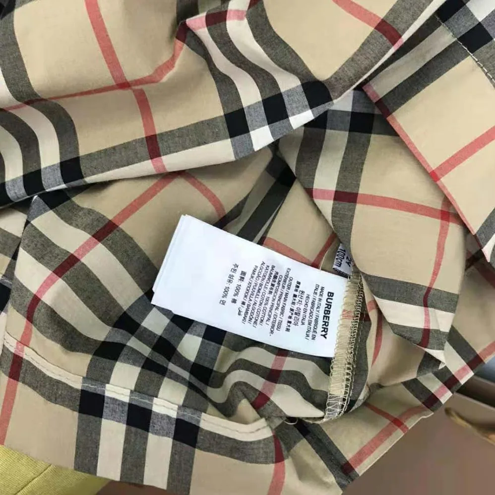 Burberry Girls' Vintage Check Stretch Cotton Top