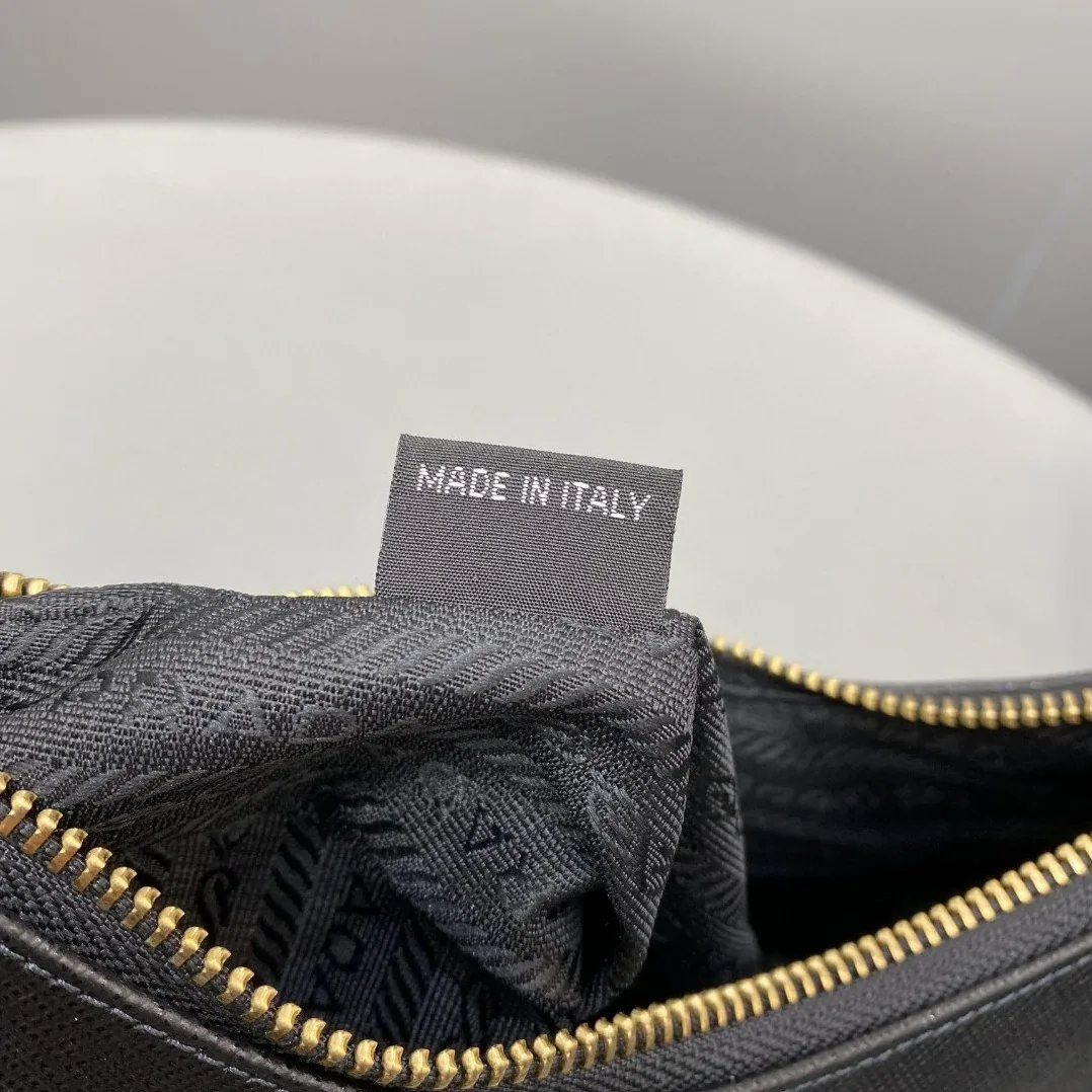 Prada Re- 2005 Saffiano Shoulder Bag Black Prada Re- 2005 Saffiano Shoulder Bag Black