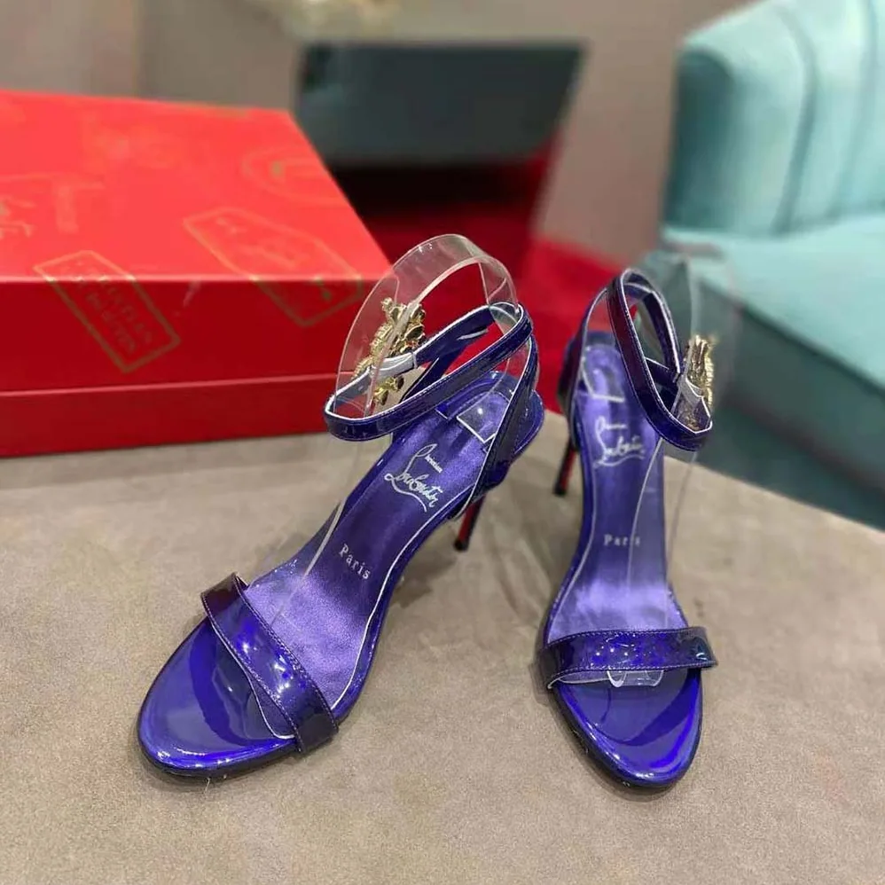 Christian Louboutin Goldie Joli 100 mm Heel Height for Women in Purple Christian Louboutin Goldie Joli 100 mm Heel Height for Women in Purple