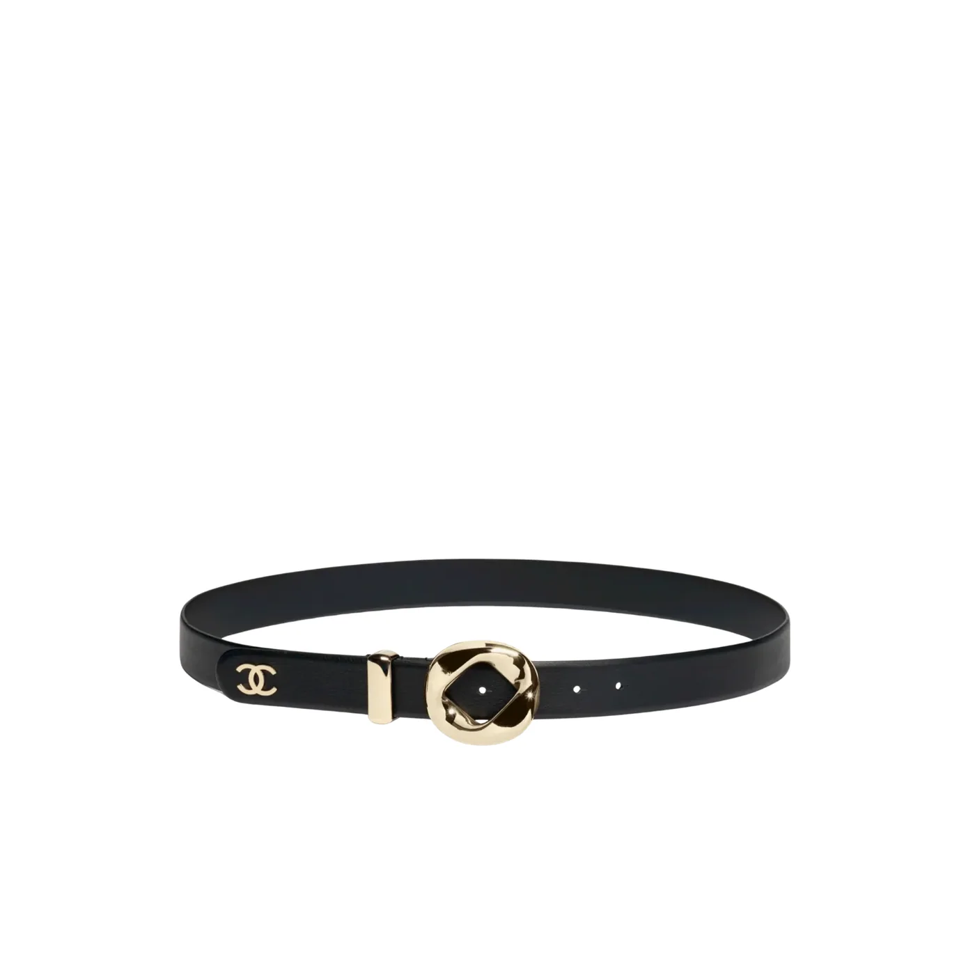 Chanel Leather Belt Black