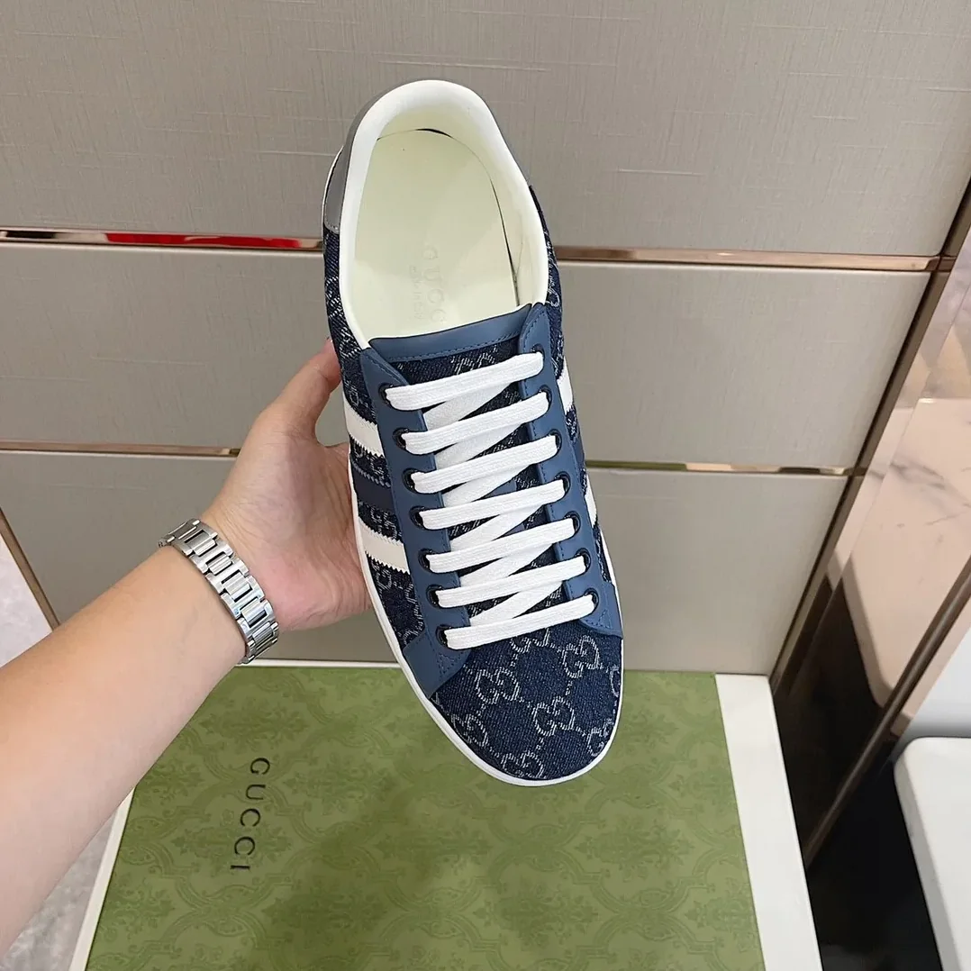 Gucci x Adidas GG Sneakers Blue for Men