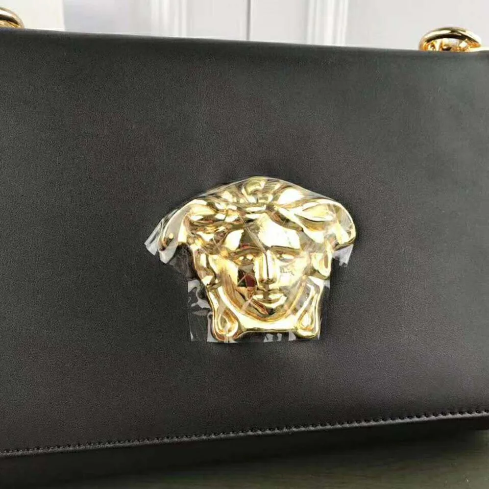Versace Medusa Head Evening Clutch Bag for Women in Black