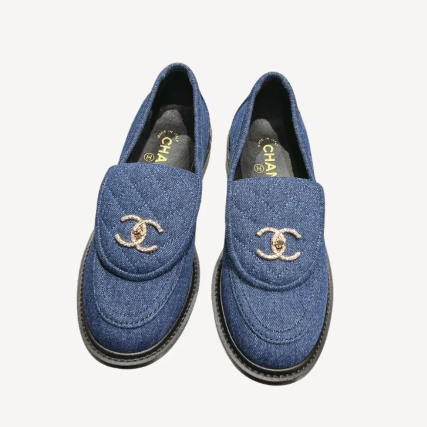 Chanel Moccasins Navy Blue Chanel Moccasins Navy Blue