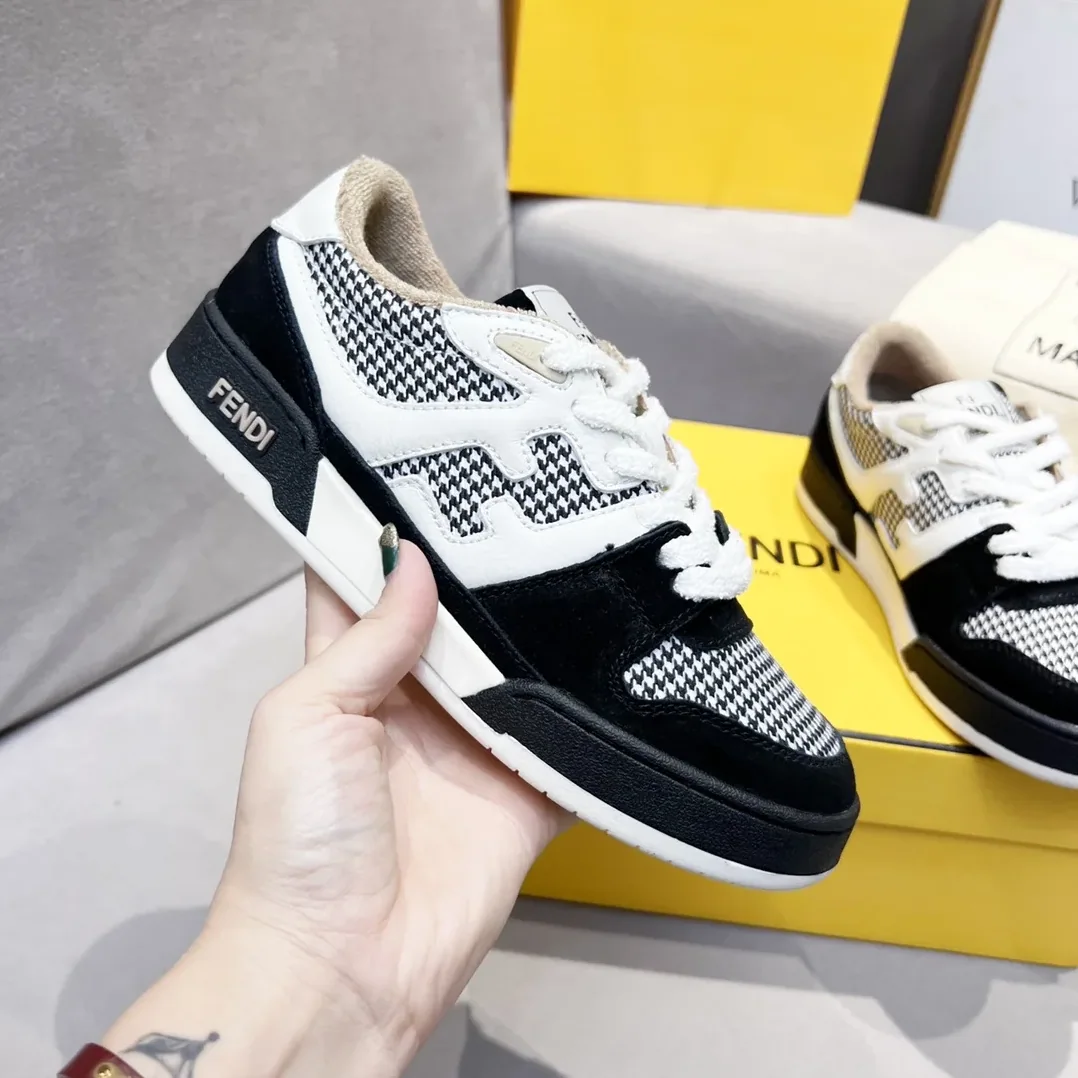 Fendi FD Fendi Match Low Tops Sneakers Black Fendi FD Fendi Match Low Tops Sneakers Black