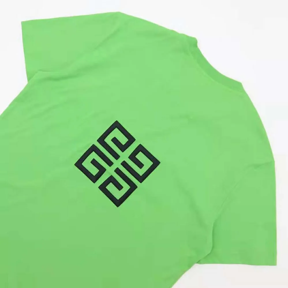 Givenchy Slim Fit T-shirt in Givenchy 4G Jersey with Reaper Prints for Men in Green Givenchy Slim Fit T-shirt in Givenchy 4G Jersey with Reaper Prints for Men in Green