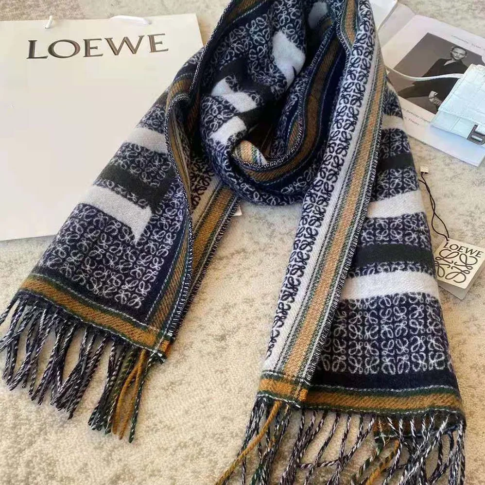 Loewe LOEWE Love Scarf in Wool and Cashmere for Unisex Loewe LOEWE Love Scarf in Wool and Cashmere for Unisex