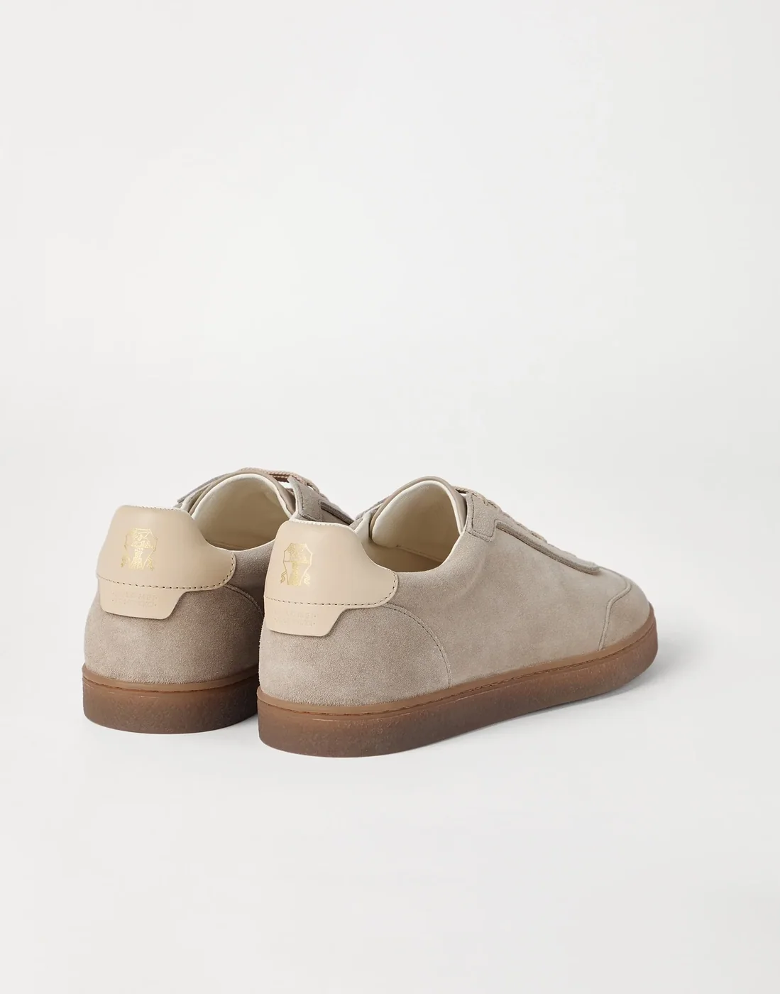 Brunello Cucinelli Washed Suede Sand Sneakers - 252MZUSGGJ336