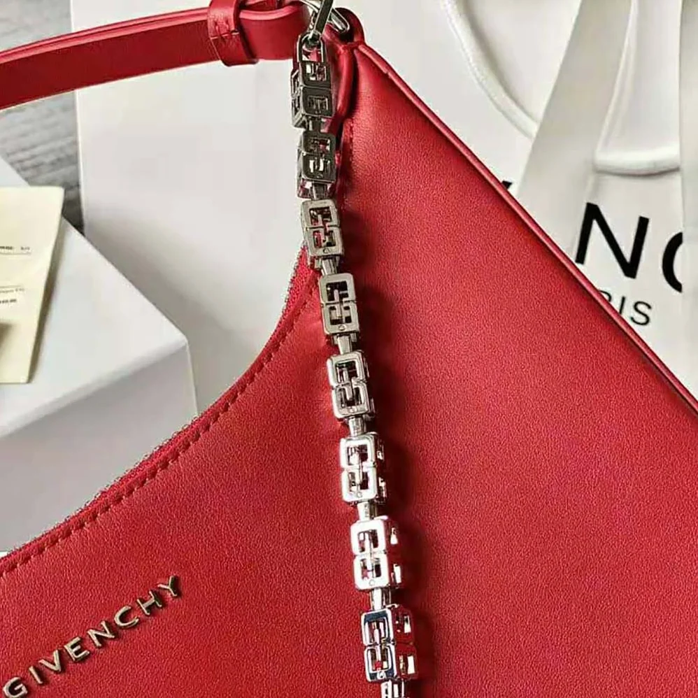 Givenchy Small Moon Cut Out Bag in Leather for Women in Red Givenchy Small Moon Cut Out Bag in Leather for Women in Red