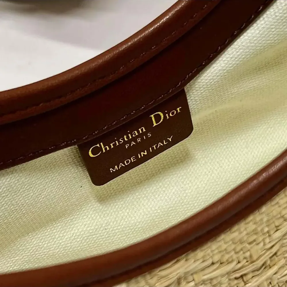 Dior CD 30 Montaigne Hobo Avenue Mini Bag Natural Cannage Raffia for Women Dior CD 30 Montaigne Hobo Avenue Mini Bag Natural Cannage Raffia for Women
