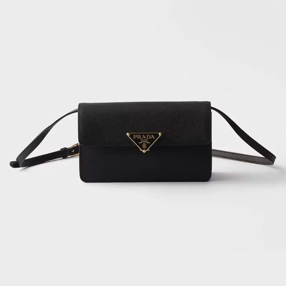 Prada Saffiano Leather Mini-bag for Women in Black