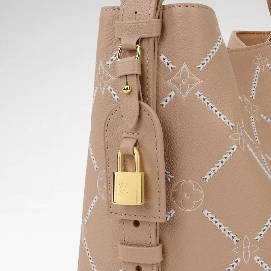 Louis Vuitton All In MM Bucket Bag in Hazelnut Couture Gold Hardware