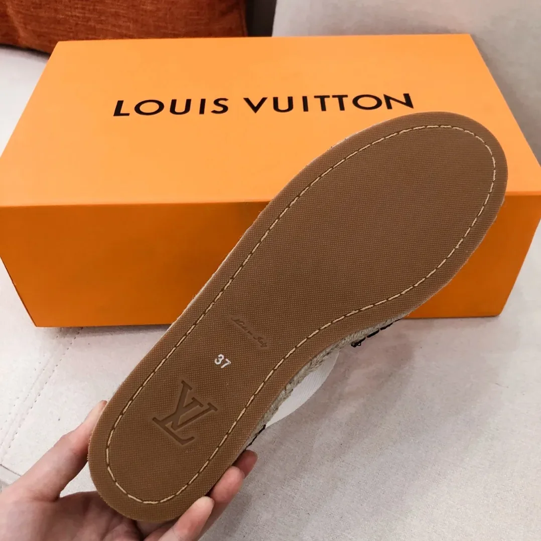 Louis Vuitton Starboard Flat Espadrille Black for Women