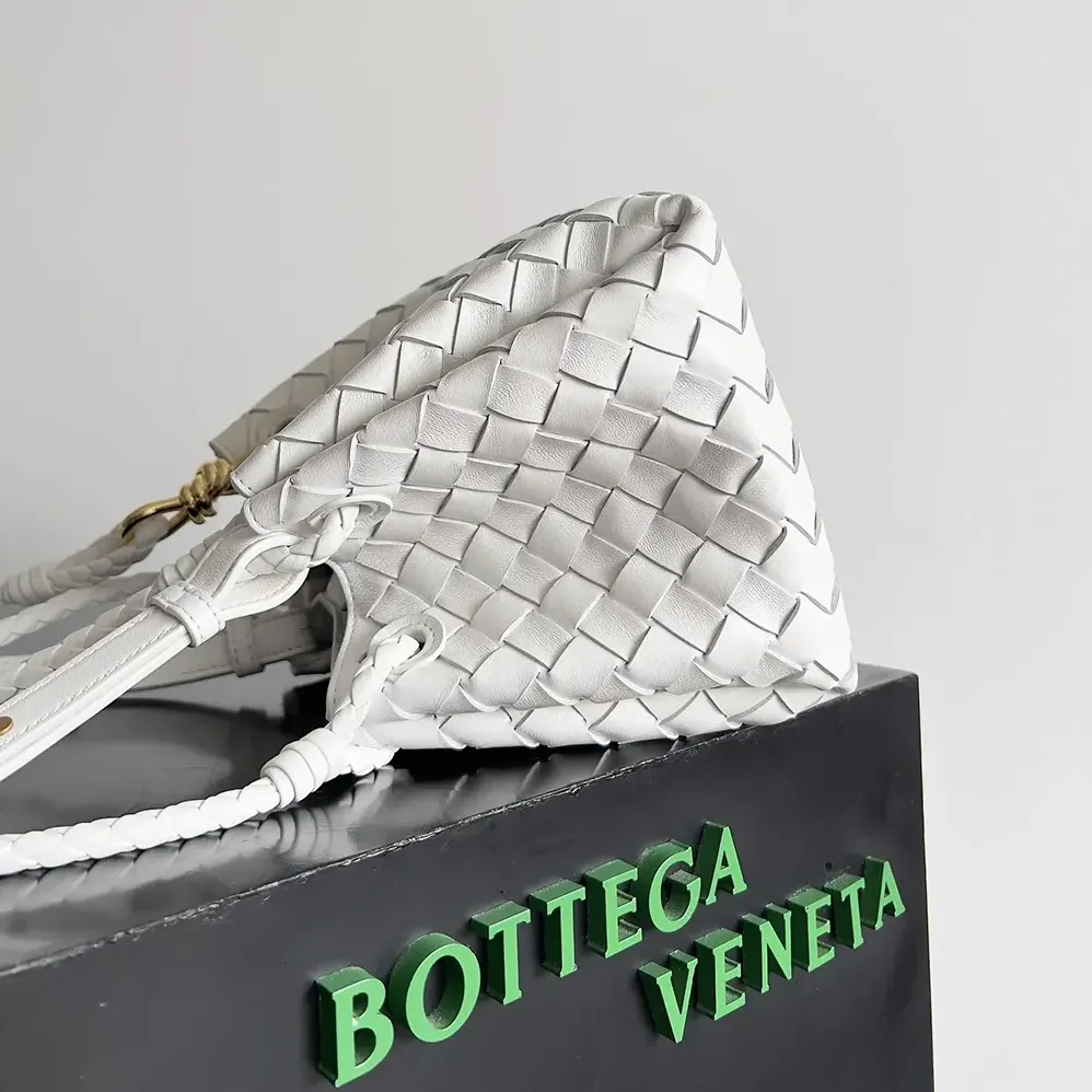 Bottega Veneta Small Andiamo Parachute for Women in White