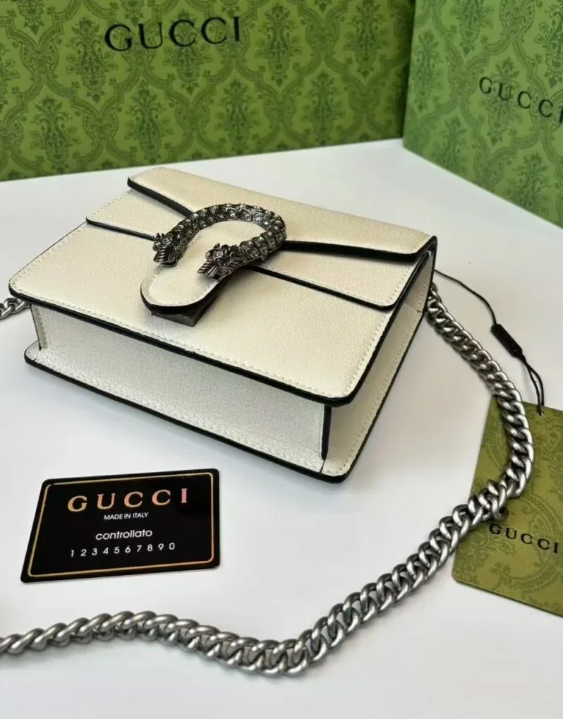 Gucci Dionysus Mini Bag White / GG Gucci Dionysus Mini Bag White / GG