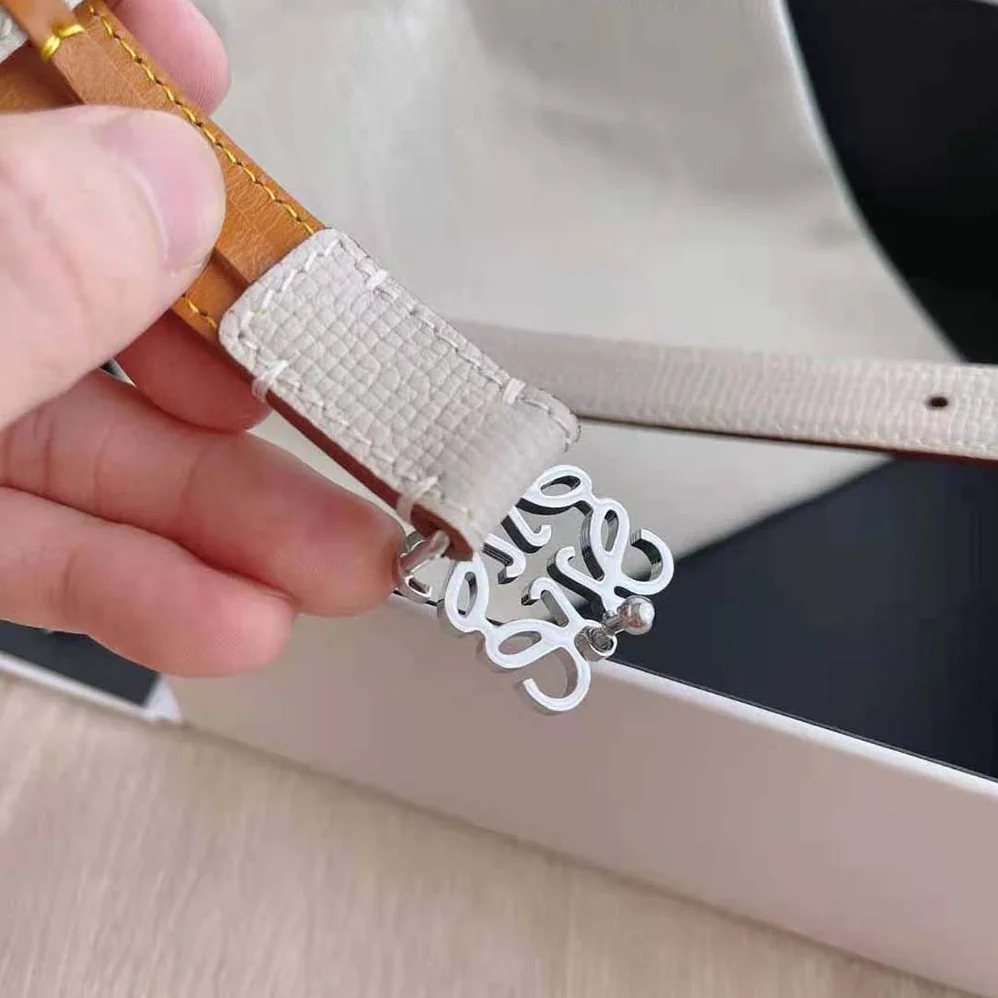 Loewe Anagram Belt in Pebble Grain Calfskin for Women Loewe Anagram Belt in Pebble Grain Calfskin for Women