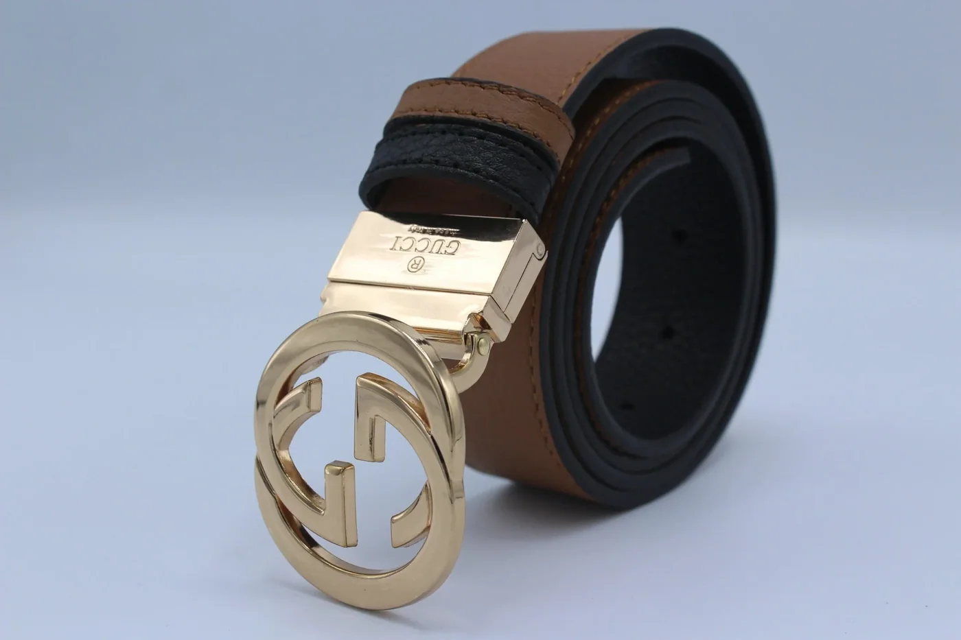Reversible GG Buckle Leather Belt