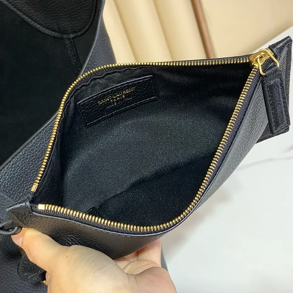 Saint Laurent YSL Le 5 à 7 Hobo in Grained Leather for Women
