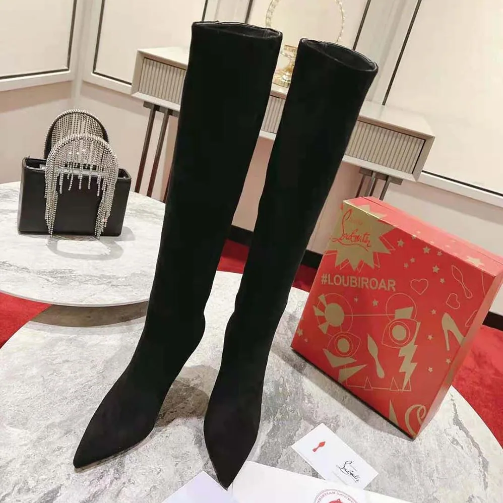 Christian Louboutin Lipbotta 100 mm Heel Height for Women in Black Christian Louboutin Lipbotta 100 mm Heel Height for Women in Black