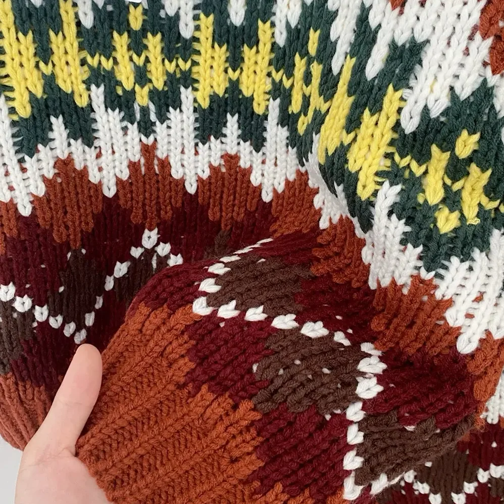 Celine Crewneck Sweater In Fair Isle Wool for Women