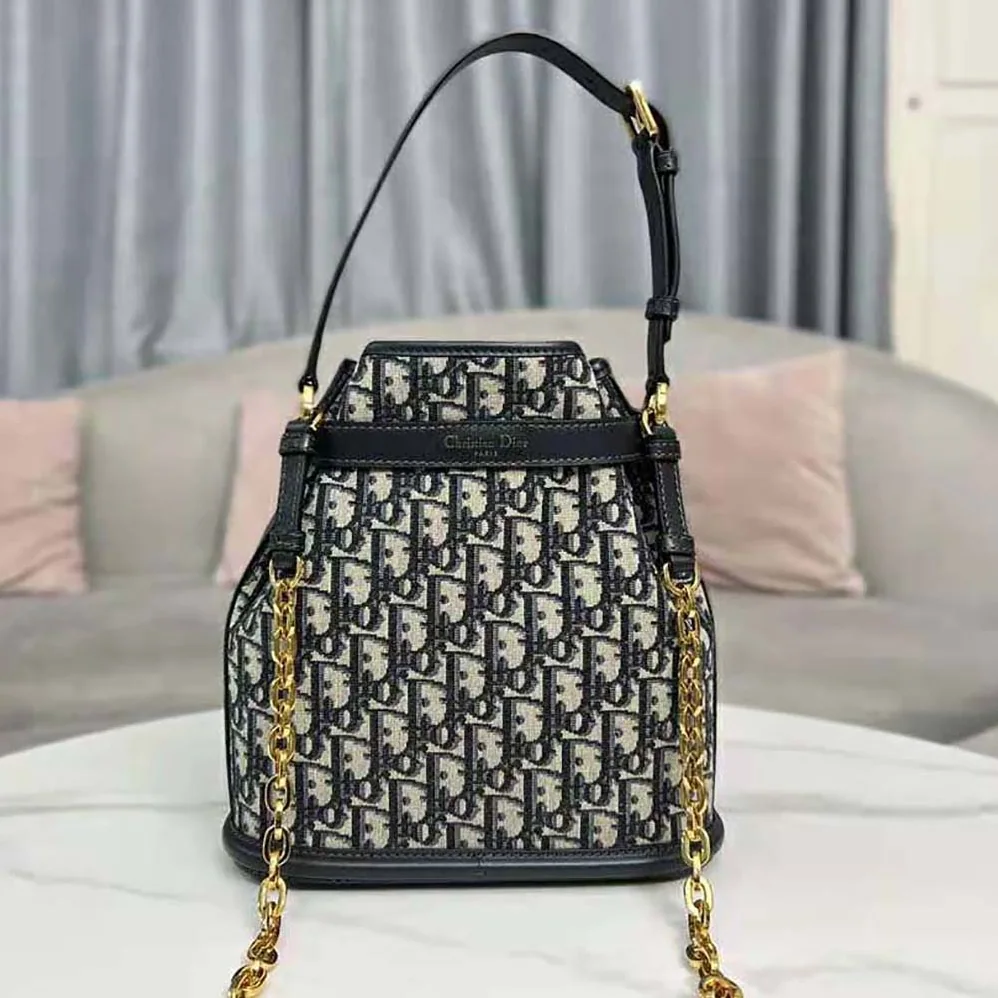 Dior Medium C'est Dior Bag Blue Dior Oblique Jacquard for Women