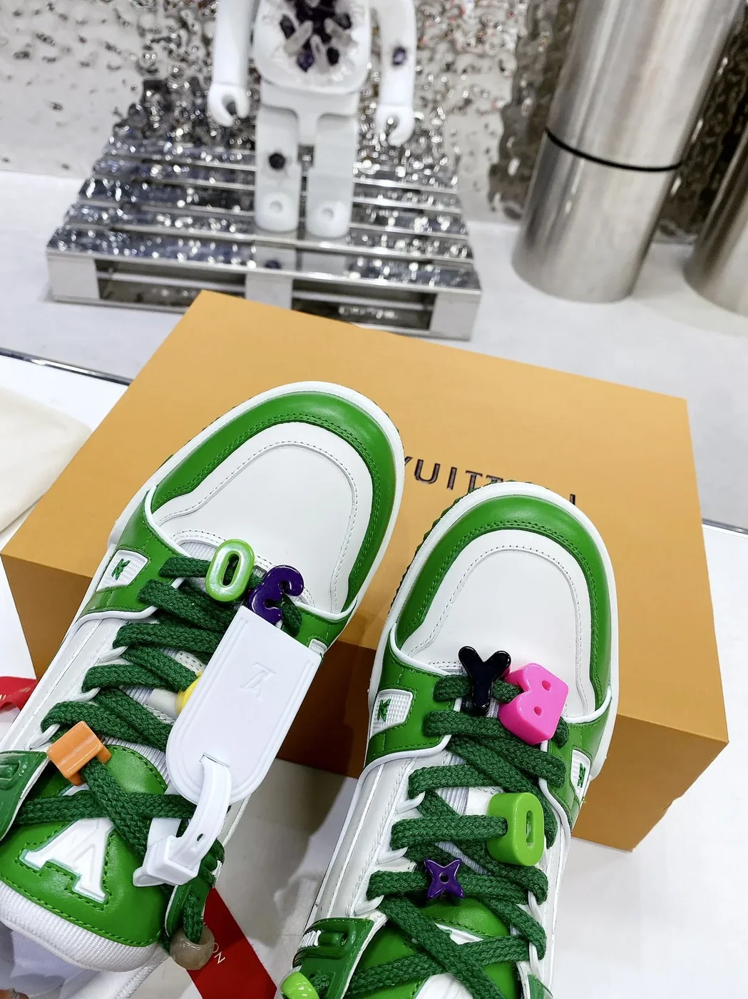 Louis Vuitton LV Trainer Sneaker Green Louis Vuitton LV Trainer Sneaker Green