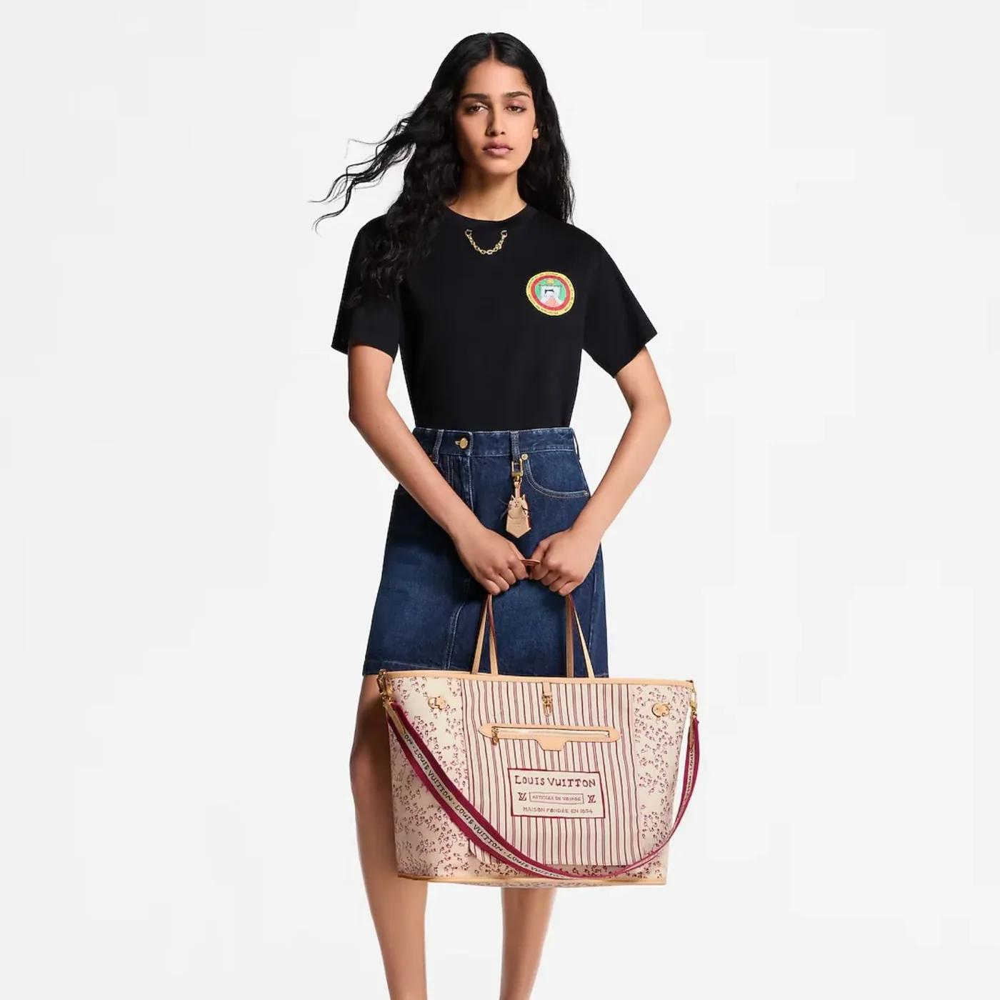 Louis Vuitton Neverfull Inside Out GM Tote Bag in Beige Monogram Gold Hardware
