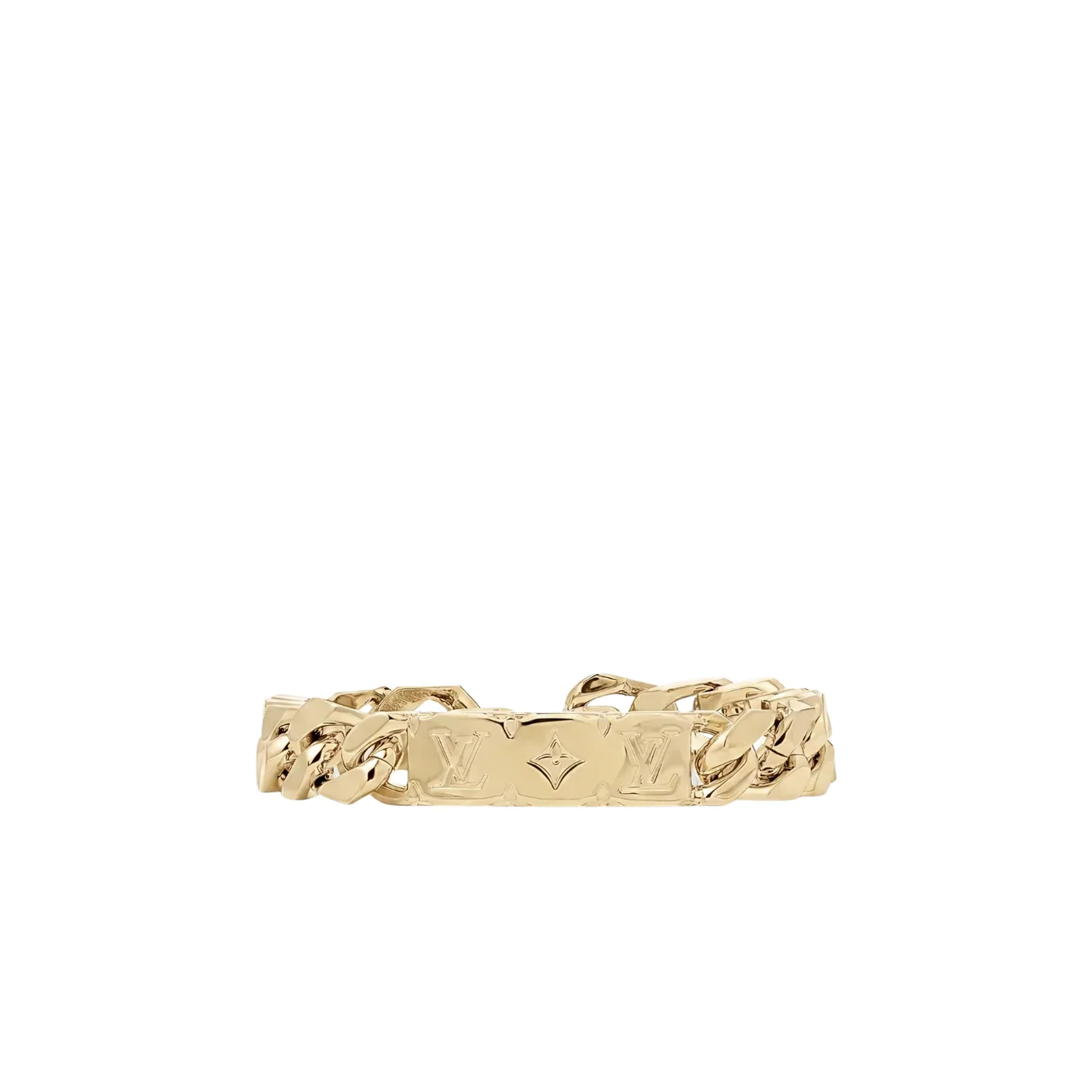 Louis Vuitton Monogram Chain Bracelet Gold Hardware