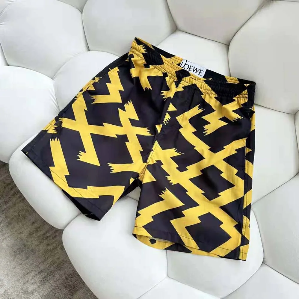 Loewe Allover Print Shorts in Cotton for Men Loewe Allover Print Shorts in Cotton for Men