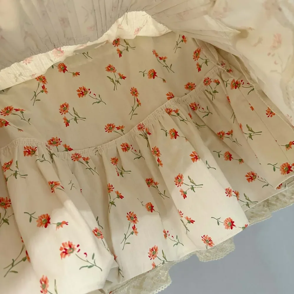 Prada Floral Print Linen Miniskirt for Women
