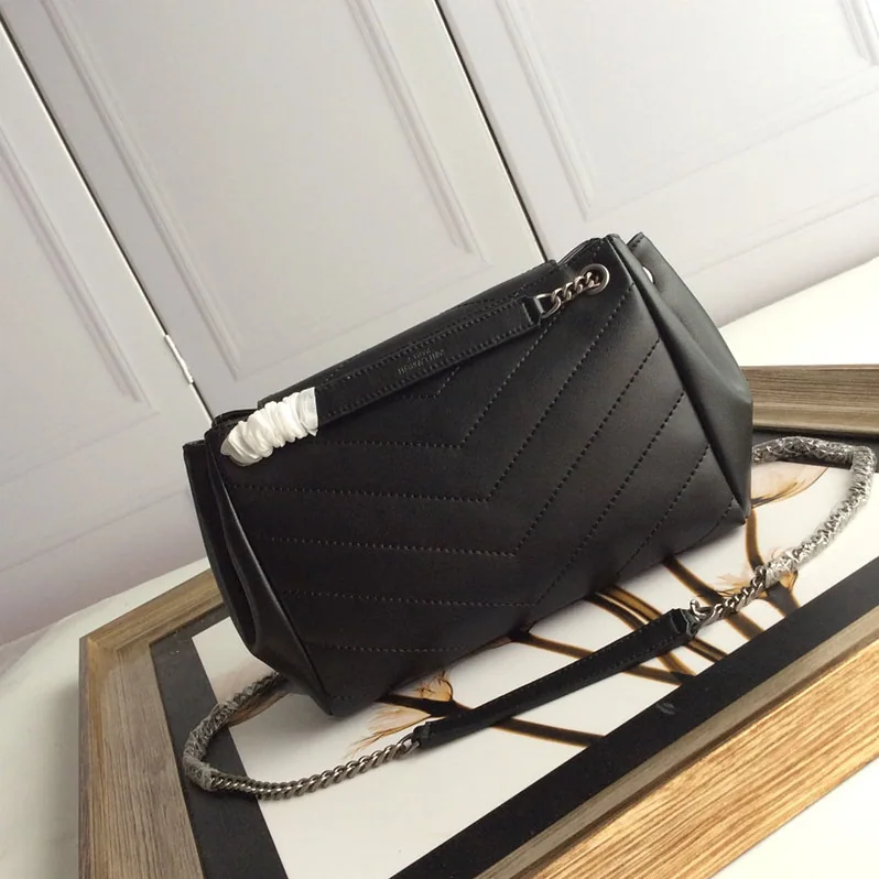 Saint Laurent YSL Small Nolita Bag Vintage Leather for Women in Black Saint Laurent YSL Small Nolita Bag Vintage Leather for Women in Black
