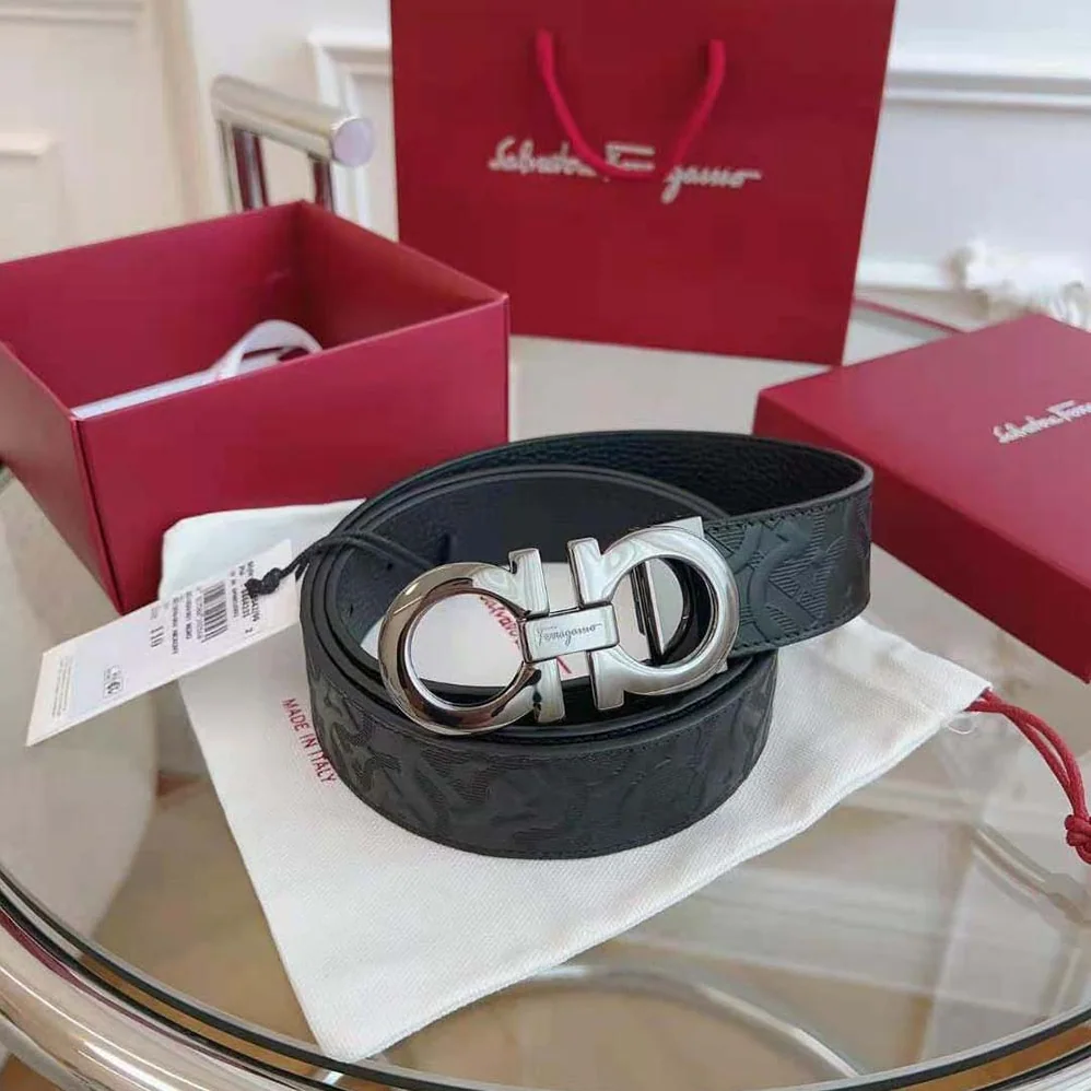 Salvatore Ferragamo Reversible and Adjustable Gancini Belt for Unisex