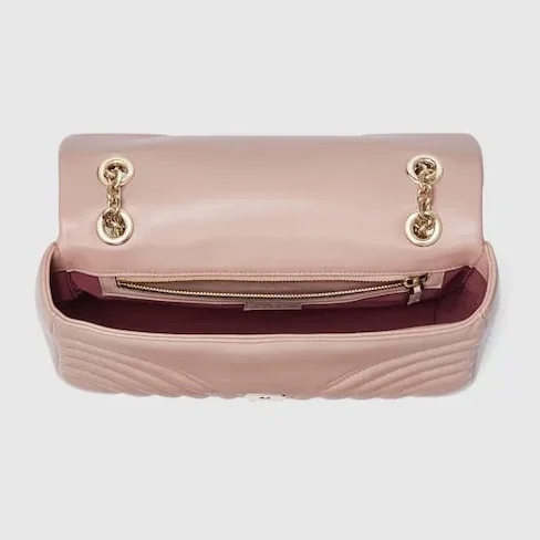 Gucci Marmont Medium Shoulder Bag / Pink Beige Light Gold Hardware Gucci Marmont Medium Shoulder Bag / Pink Beige Light Gold Hardware